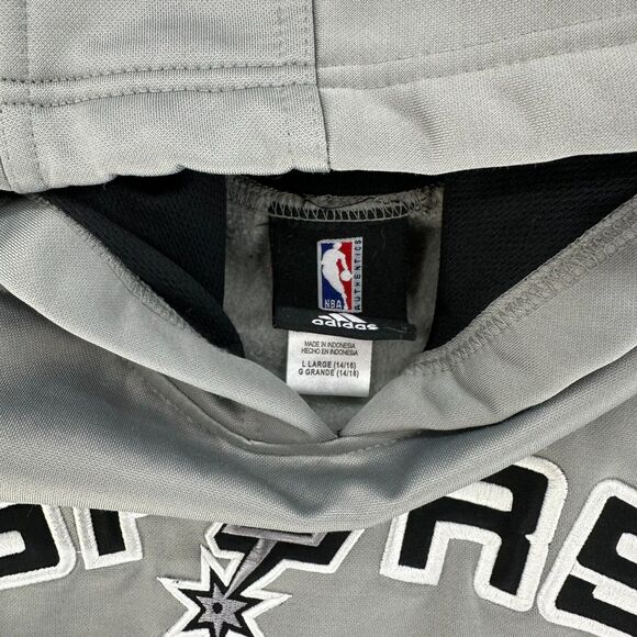 Adidas x NBA San Antonio Spurs Gray Hoodie size L - Picture 4 of 6